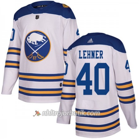 Män Ishockey Buffalo Sabres Tröja Robin Lehner 40 2018 Winter Classic Adidas Vit Authentic